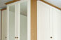 Cream wardrobe with mirrors