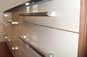 High gloss drawers