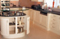 Island round door storage