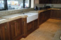 Belfast sink with upstand